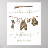 Jagdkleidung Kinderdusche Poster (Vorne)