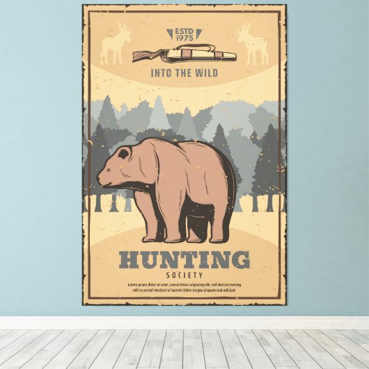 Jagdklub Leinwanddruck (Insitu (Holzboden))