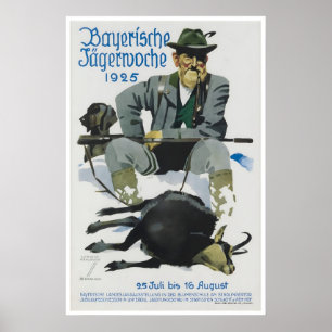 Jagdkunst Deutsche Vintage-Heim-Sportposter-Wand Poster
