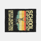 Jagdkunst für Kinder Jungen Wildtiere Jäger Dee Fleecedecke (Vorderseite (Horizontal))