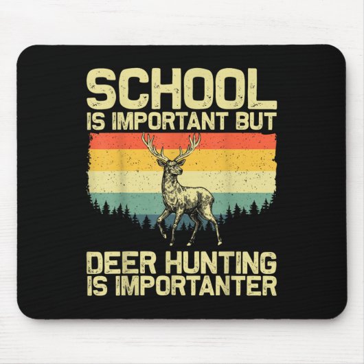 Jagdkunst für Kinder Jungen Wildtiere Jäger Dee Mousepad (Vorne)