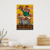 Jagdkunst Kanada Reiseplakat Elchjäger Poster (Küche)