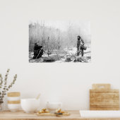 Jagdlager Winter 1887-88 — Süddakota Poster (Küche)