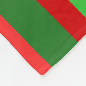 Jagdlinien - Rot und Grün Fleecedecke (Ecke)