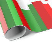 Jagdlinien - Rot und Grün Geschenkpapier (Rolleneckpunkt)