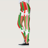Jagdlinien - Rot und Grün Leggings (Links)