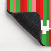 Jagdlinien - Rot und Grün Mousepad (Ecke)