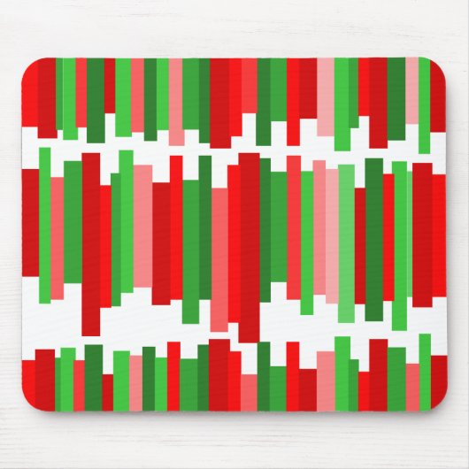 Jagdlinien - Rot und Grün Mousepad (Vorne)