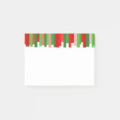 Jagdlinien - Rot und Grün Post-it Klebezettel (Vorderseite)