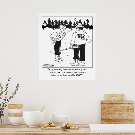 Jagdlizenz 1040 poster (Küche)