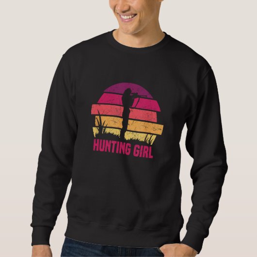 Jagdmädchen Jäger Jagdkleidung Sweatshirt (Vorderseite)