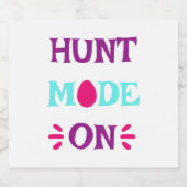 Jagdmodus auf lustiges Zitat glückliche Ostersonnt Bierflaschenetikett (Einzelnes Label)