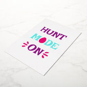 Jagdmodus auf lustiges Zitat glückliche Ostersonnt Folieneinladung (Gedreht)