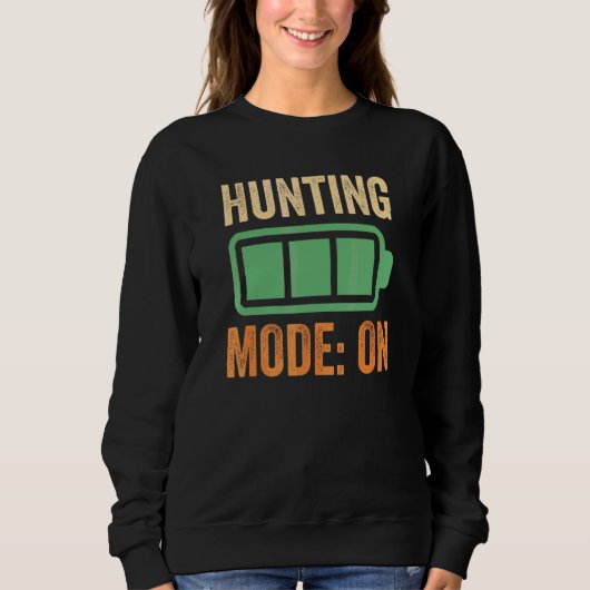 Jagdmodus bei Batterie-Design Sweatshirt (Vorderseite)