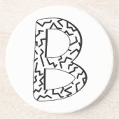 Jagdmuster B Sandstein Untersetzer (Vorne)