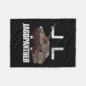 Jagdpanther Panther German Tank Destroyer Fleecedecke (Vorderseite (Horizontal))