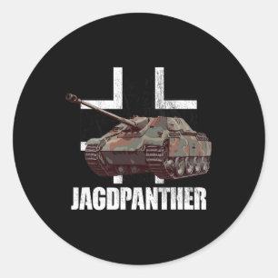 Jagdpanther Panther German Tank Destroyer Runder Aufkleber