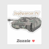 Jagdpanzer IV WW2 German Tank Destroyer Aufkleber (Blatt)