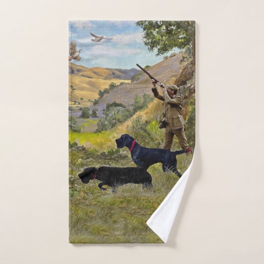 Jagdpartridge Badhandtuch Set (Handtuch)