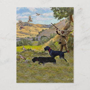 Jagdpartridge Feiertagspostkarte