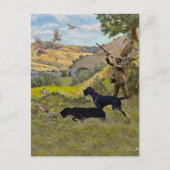 Jagdpartridge Feiertagspostkarte (Vorderseite)