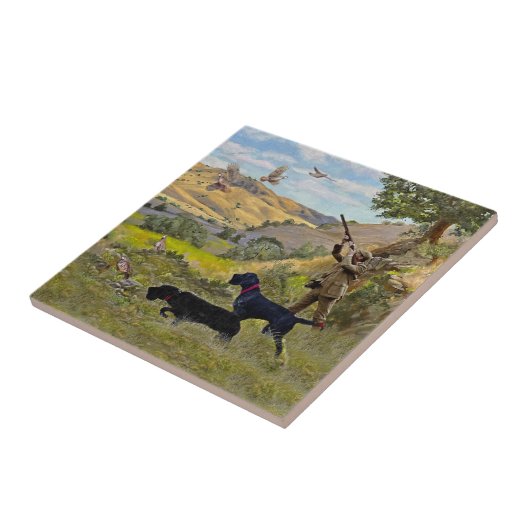 Jagdpartridge Fliese (Seite)