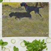 Jagdpartridge Geschirrtuch (Gefaltet)