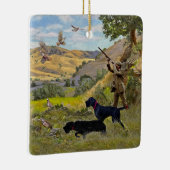 Jagdpartridge Keramikornament (Rechts)