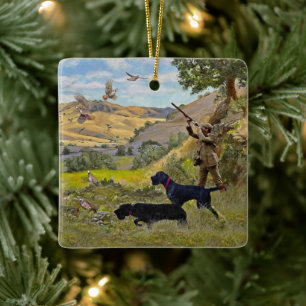 Jagdpartridge Keramikornament