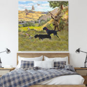 Jagdpartridge Leinwanddruck (Insitu (Schlafzimmer))