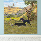 Jagdpartridge Leinwanddruck (Insitu (Holzboden))