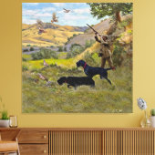 Jagdpartridge Leinwanddruck (Insitu (Wohnzimmer))