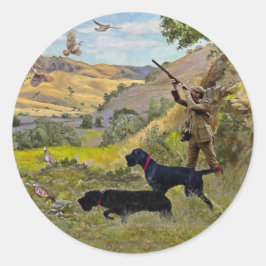 Jagdpartridge Runder Aufkleber