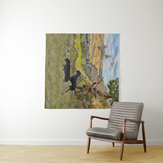 Jagdpartridge Wandteppich (Beispiel (Horizontal))