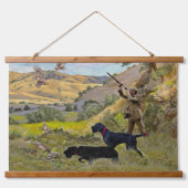 Jagdpartridge Wandteppich Mit Holzrahmen (Vorne)