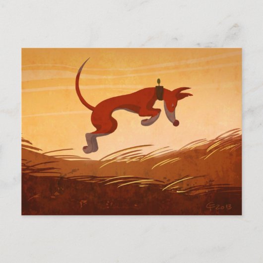 Jagdpodi Postkarte (Vorderseite)