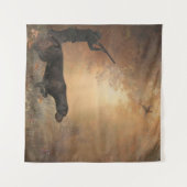 Jagdposter Wandteppich (Vorderseite (Horizontal))