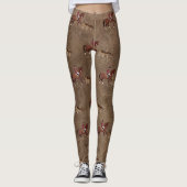 Jagdreiter und Hunde Leggings (Vorderseite)