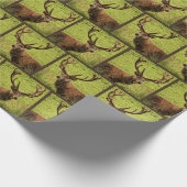 Jagdrotwildmuster Geschenkpapier (Ecke)