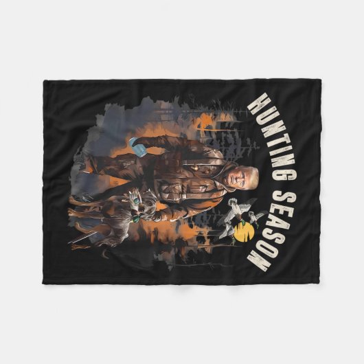 Jagdsaison Camouflage Jagd Trump Ente Jagd Tu Fleecedecke (Vorderseite (Horizontal))