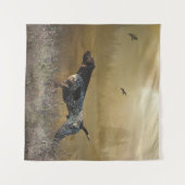 Jagdsaison , deutscher Kurzzeiger Wandteppich (Vorderseite (Horizontal))