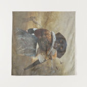 Jagdsaison , deutsches Drahthaar Pointer Wandteppich (Vorderseite (Horizontal))