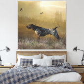 Jagdsaison , deutsches Kurzzeiger-Band Leinwanddruck (Insitu (Schlafzimmer))