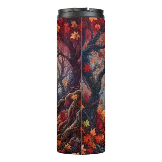 Jagdsaison Hirschwald Thermosbecher (Rückseite)