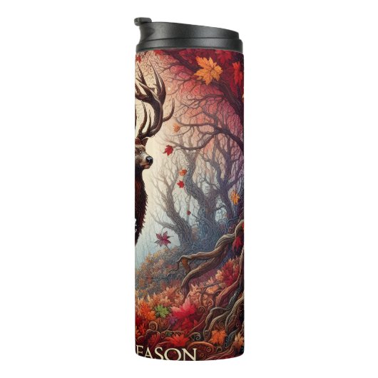 Jagdsaison Hirschwald Thermosbecher (Nach rechts gedreht)