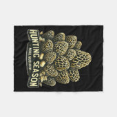 Jagdsaison Morel Mushroom Futter Fleecedecke (Vorderseite (Horizontal))