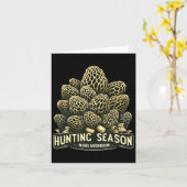 Jagdsaison Morel Mushroom Futter Karte (Gelbe Blume)