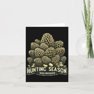 Jagdsaison Morel Mushroom Futter Karte