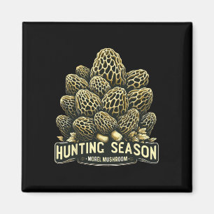 Jagdsaison Morel Mushroom Futter Magnet