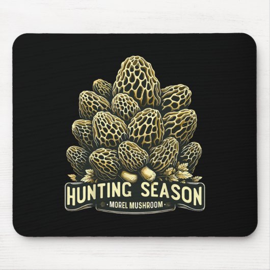 Jagdsaison Morel Mushroom Futter Mousepad (Vorne)